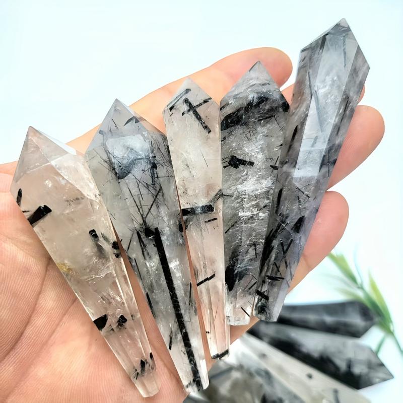 Rutile Crystal Scepter Quartz Tower for Home Decor