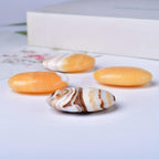 Natural Topaz Crystal Calcite Pocket Stone for Home Decor