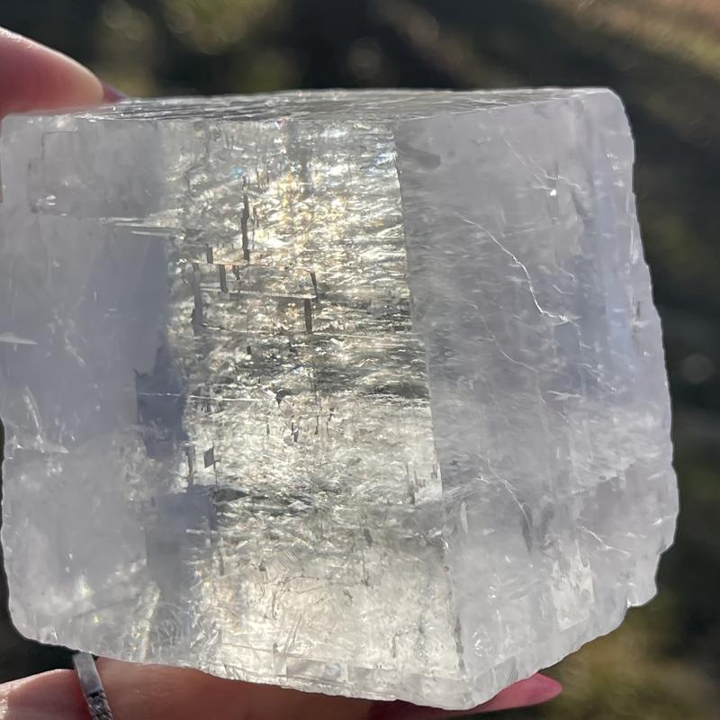 1pc Optical Calcite Cube Natural Crystal Rough Stone Home Decoration Ideal Gift