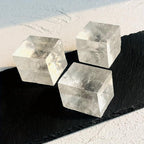 Iceland Spar Clear Calcite Cube Rough Stone Crystal Mineral Specimen