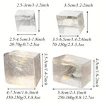 Iceland Spar Clear Calcite Cube Rough Stone Crystal Mineral Specimen