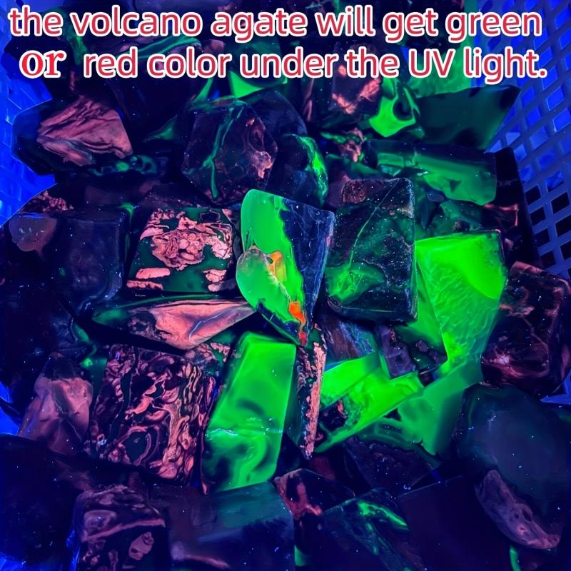 Bohemian Style UV Reactive Agate Palm Specimen