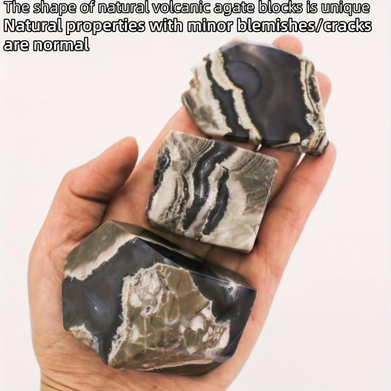 Bohemian Style UV Reactive Agate Palm Specimen