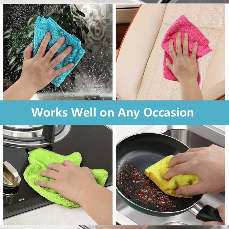 1200 Washes Microfiber Cleaning Cloths Pack
