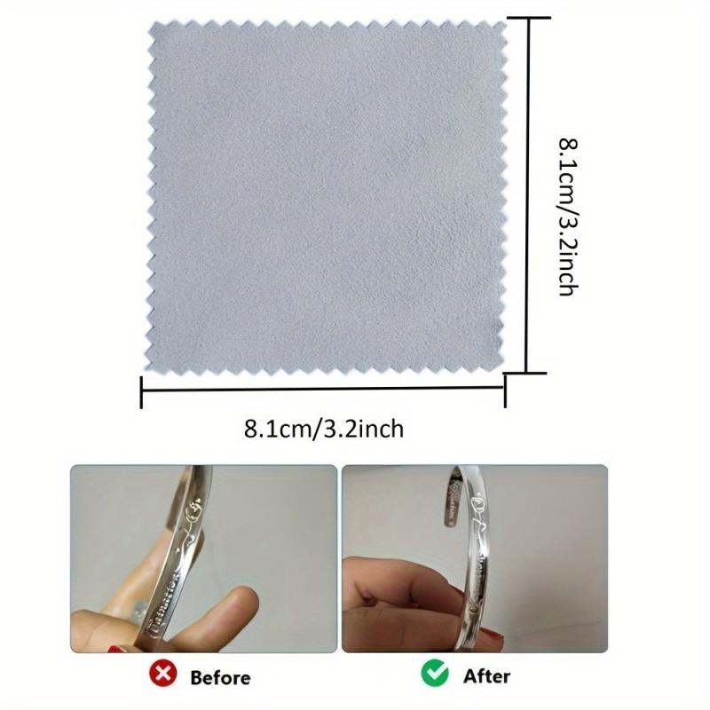 25pcs Jewelry Cleaning Cloths - Polishing Anti Tarnish Scratch