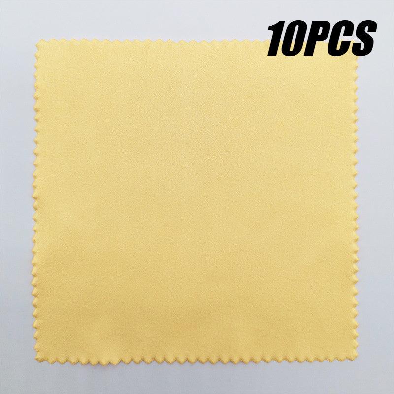 10pcs Polishing Cloths for Jewelry Care & Cleansing