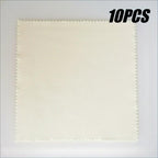 10pcs Polishing Cloths for Jewelry Care & Cleansing