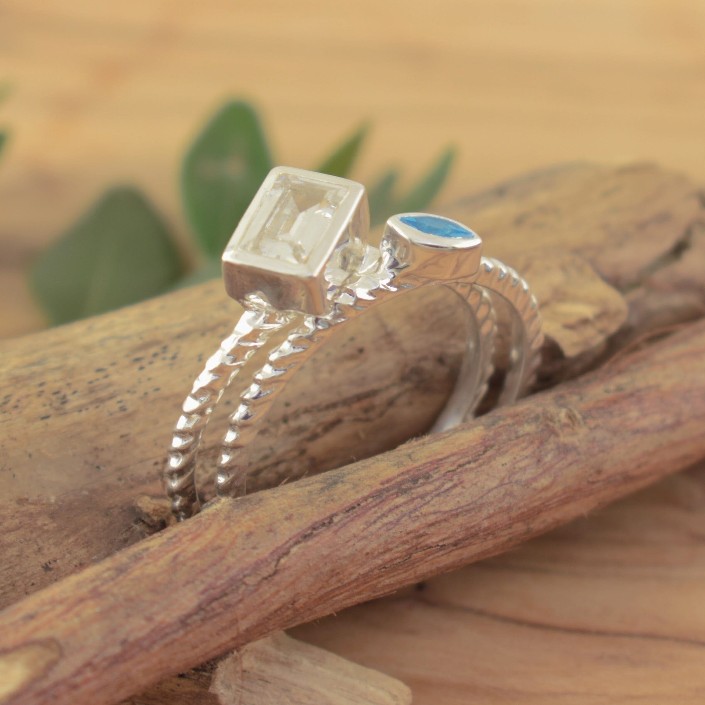 Blue Chill Rings (Set of 2)