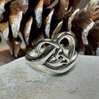 Trinity Knot Heart Ring