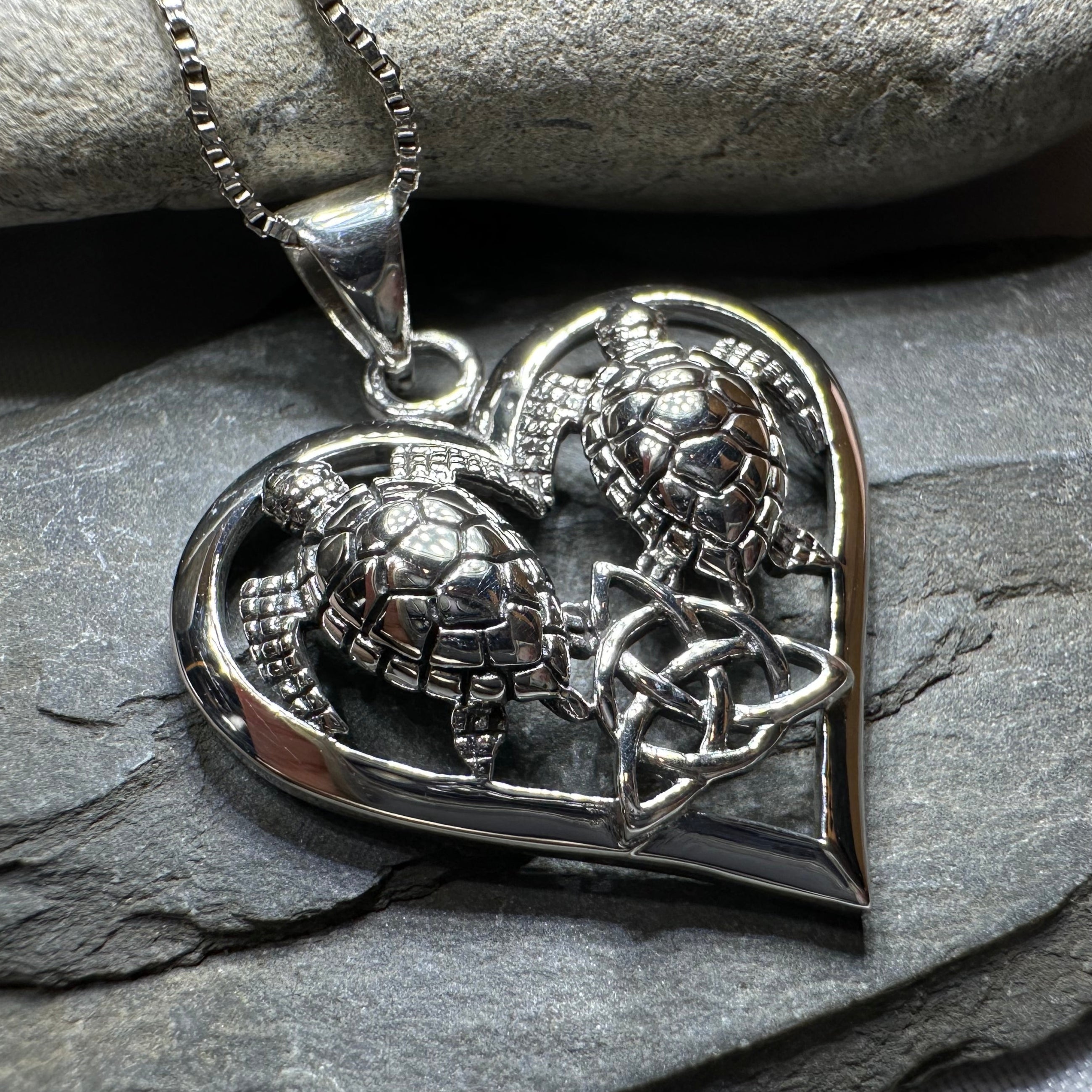 Celtic Turtle Lovers Necklace