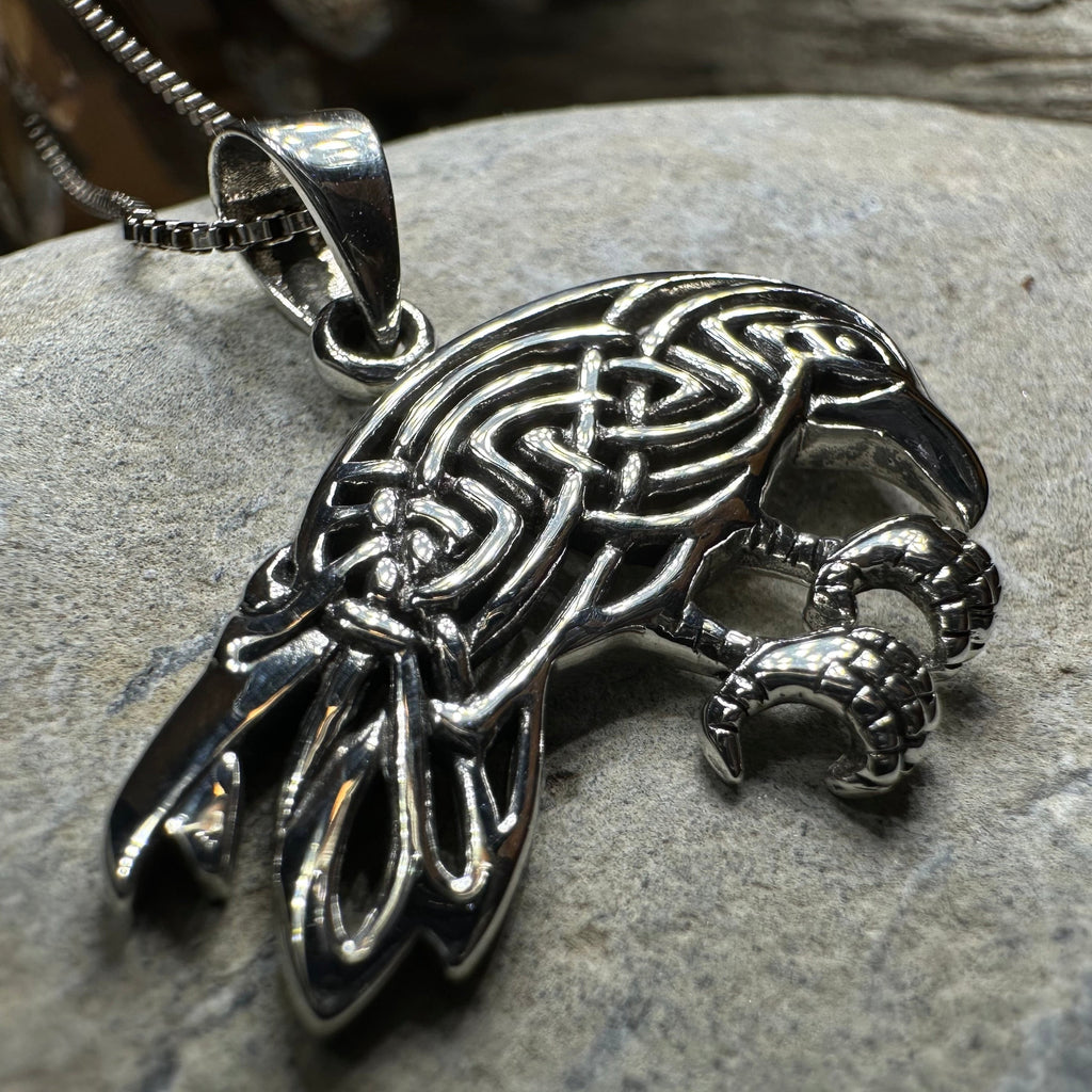 Oracle Celtic Raven Necklace