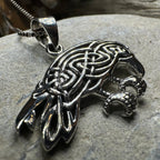 Oracle Celtic Raven Necklace