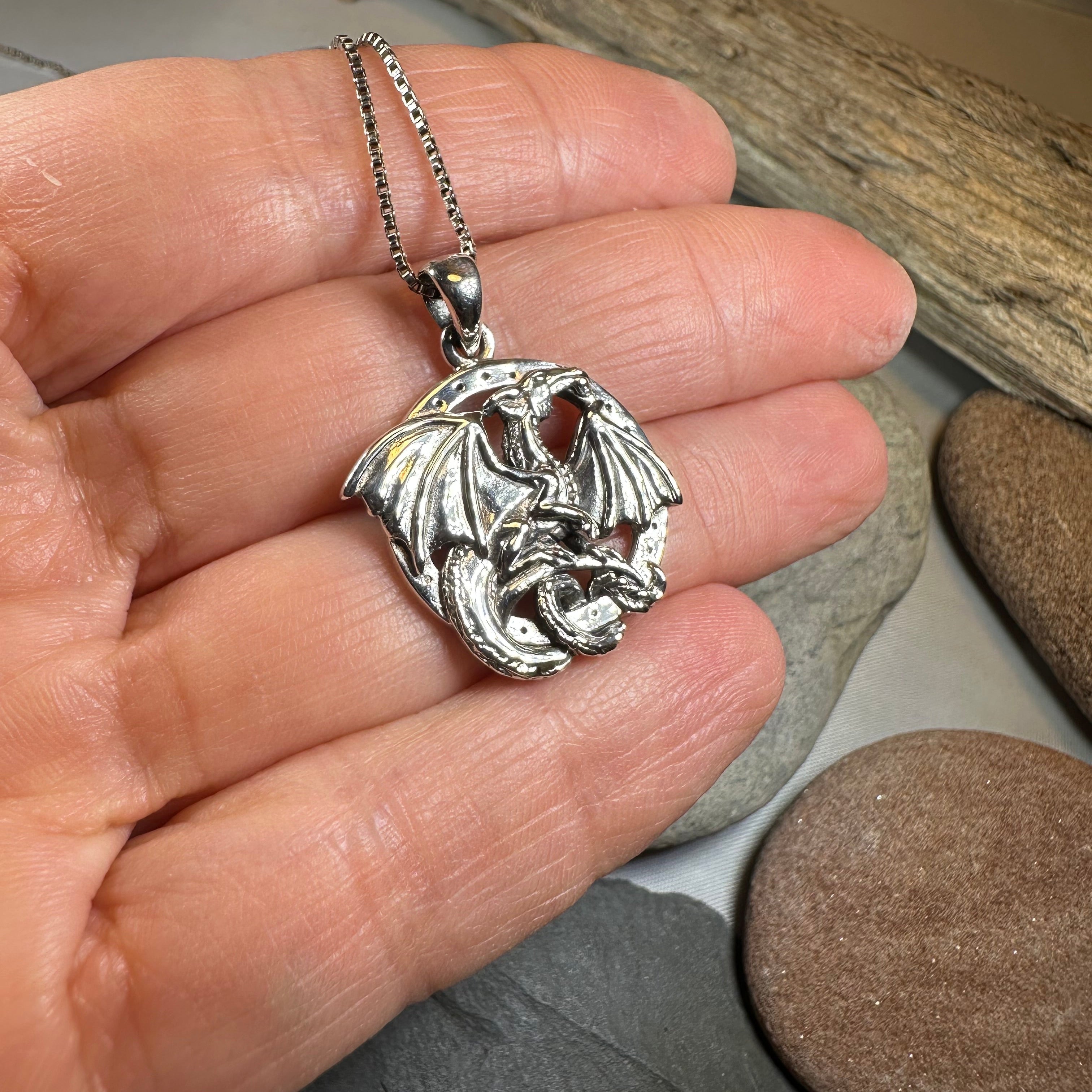 Silverwings Dragon Necklace