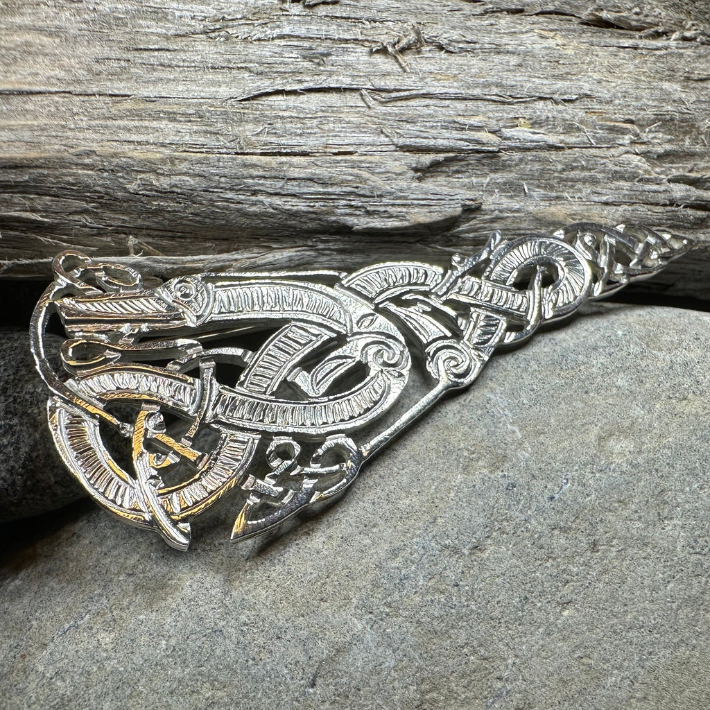 Artisan Irish Celtic Beast Brooch