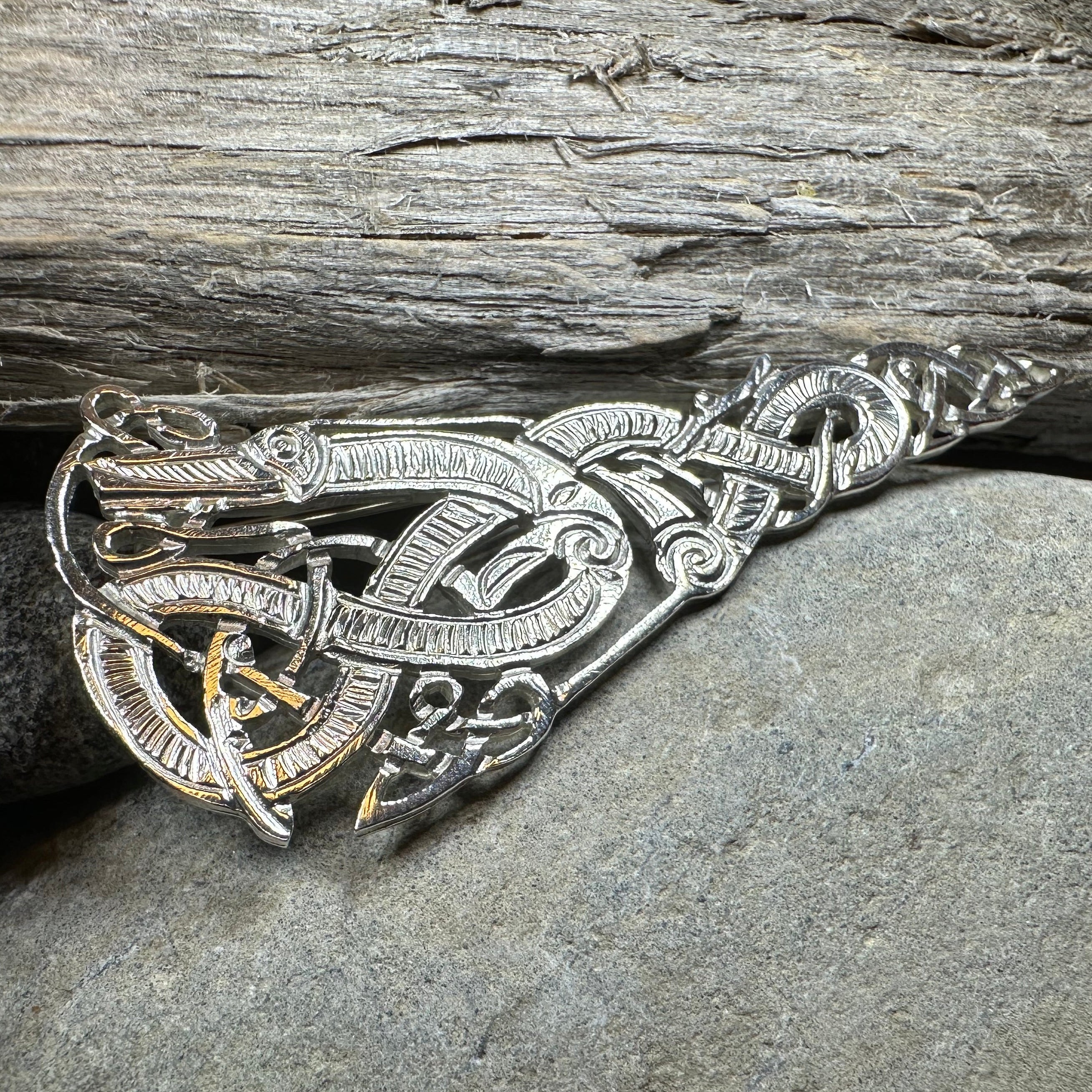 Artisan Irish Celtic Beast Brooch