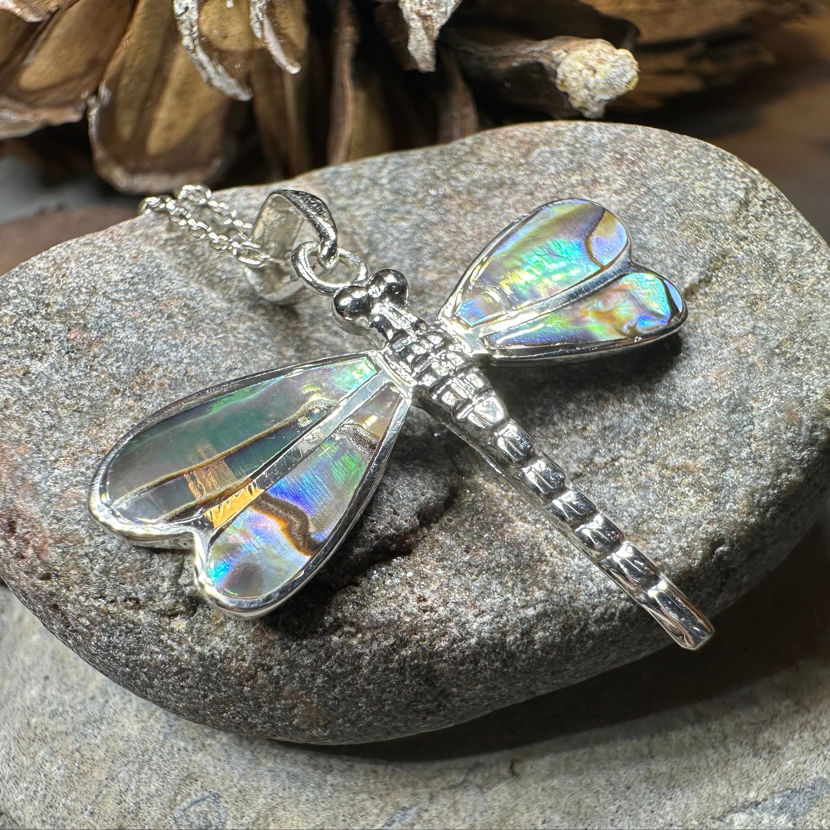 Shimmering Dragonfly Necklace
