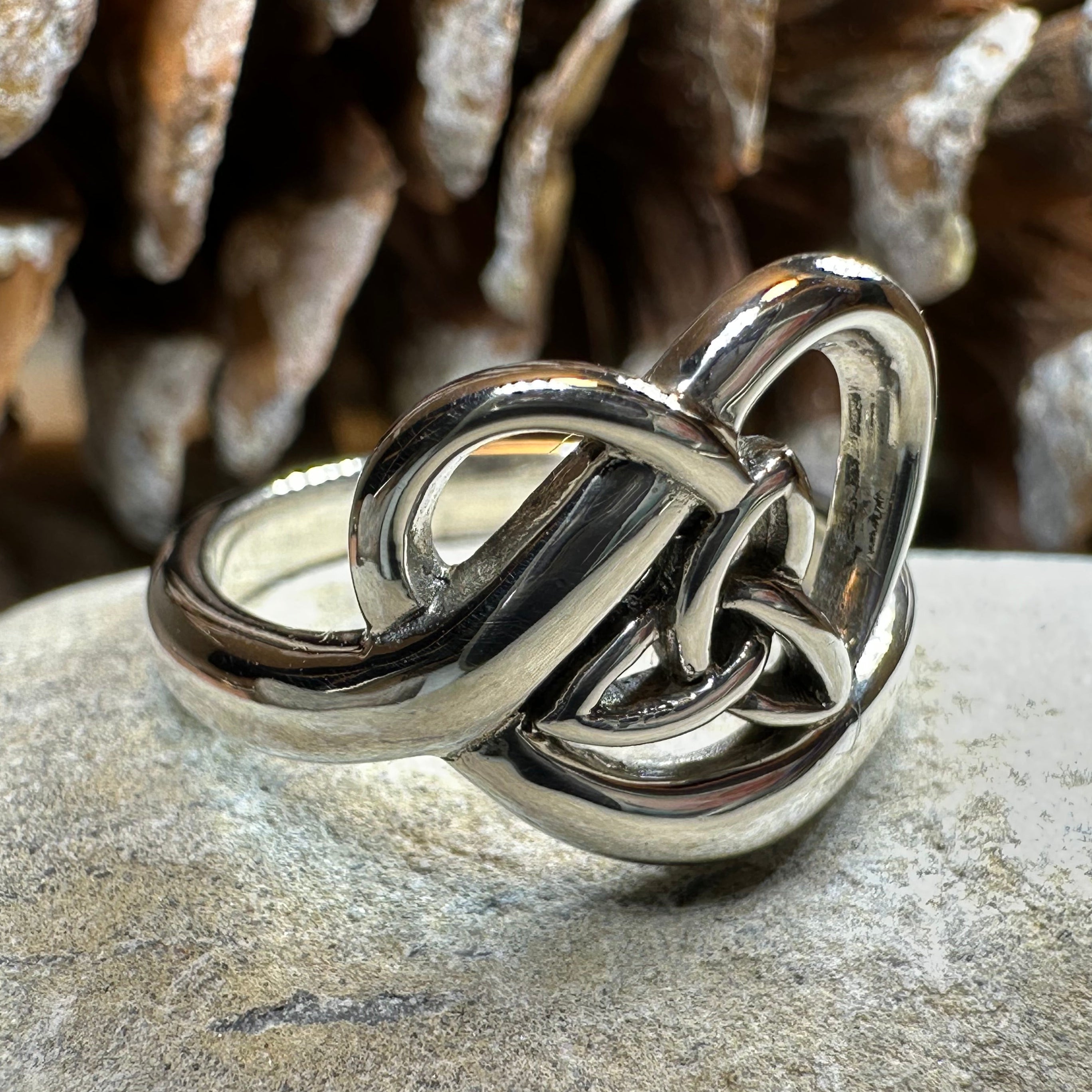 Trinity Knot Heart Ring