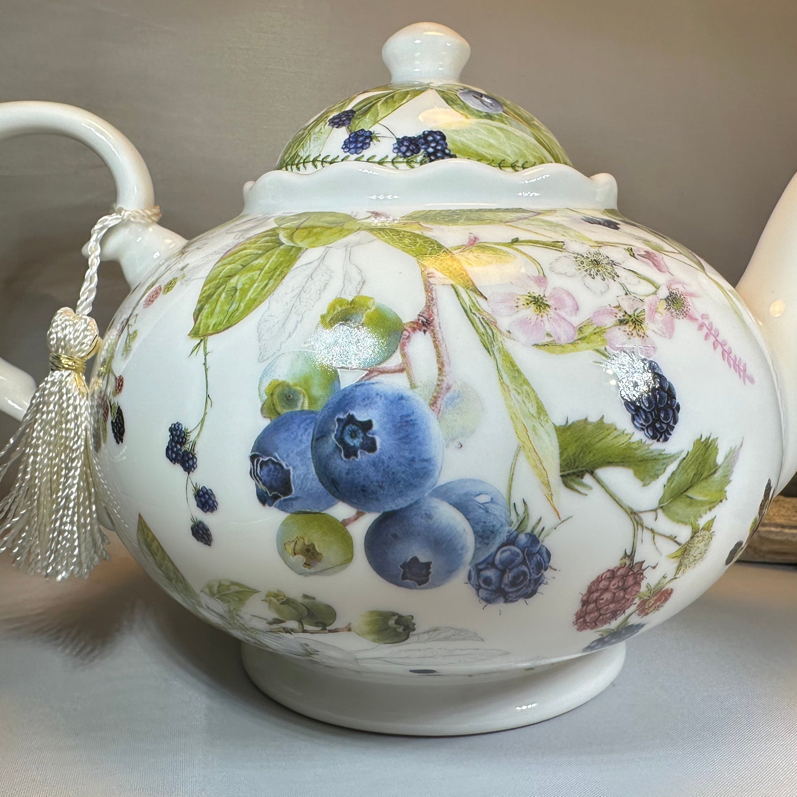 Wild Berries Fine China Teapot