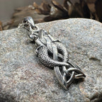 Celtic Mermaid Sisters Necklace