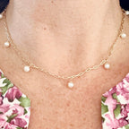 Gina Mini Pearl Choker Necklace