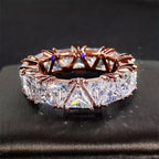 Triangle Cut Zirconia Ring