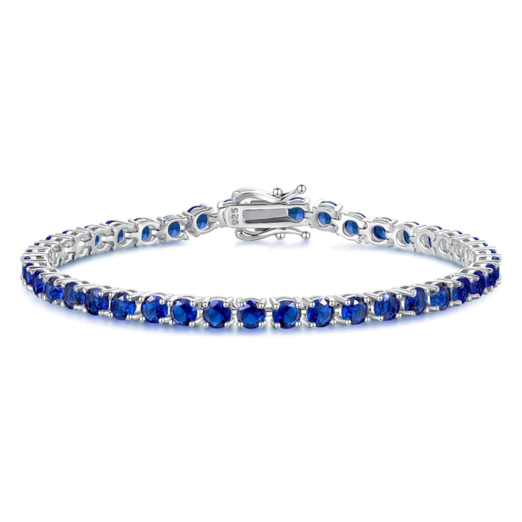 White Gold Sapphire Tennis Bracelet