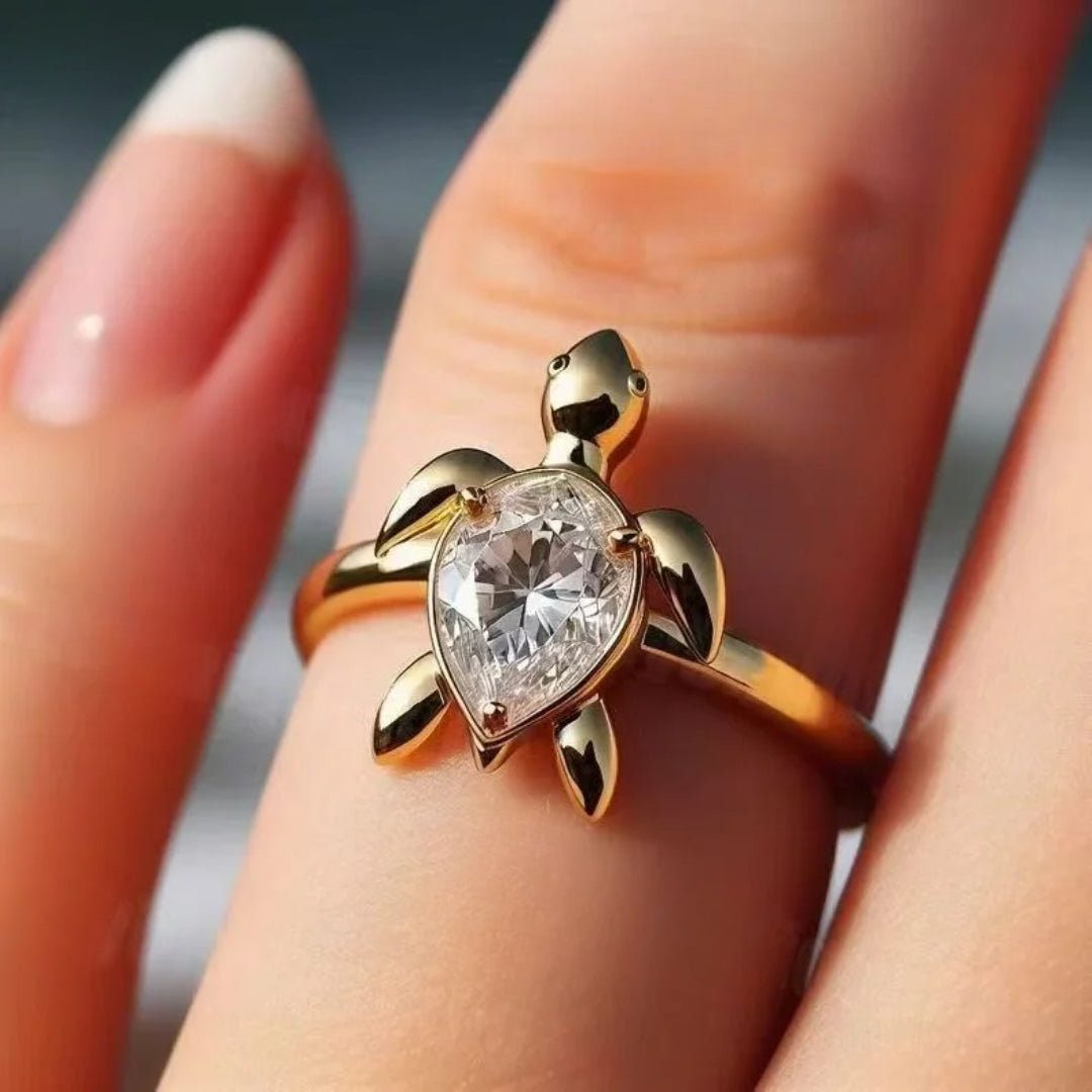 Golden Turtle Ring