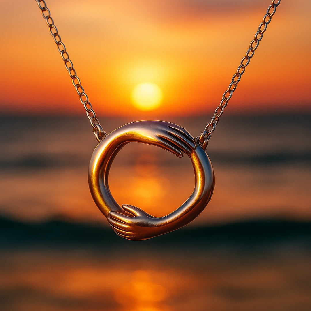 Hug Silver Necklace