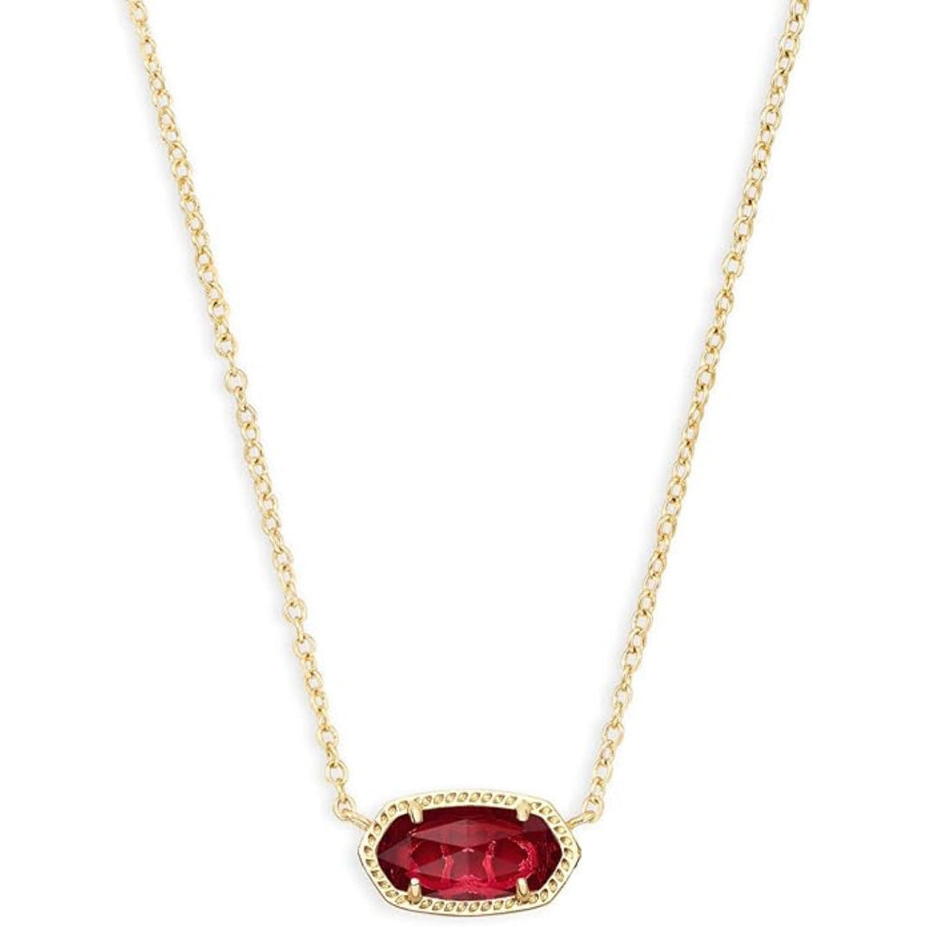 Classic Oval Ruby Necklace | Gold