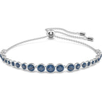 Round Cut Sapphire Tennis Bracelet | White Gold