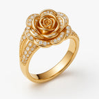 Exotic Rose Gold Zirconia Ring