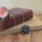 Camellia Necklace - November Flower of the Month