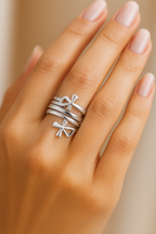 Silver Wrapped Religious Ring