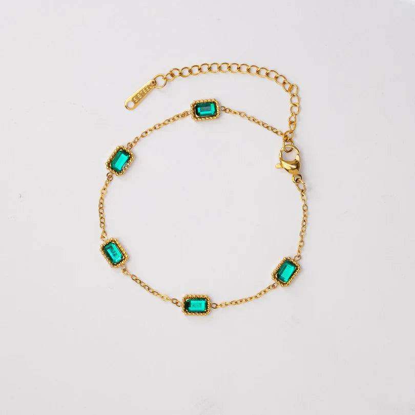 Emerald Trinity Bracelet