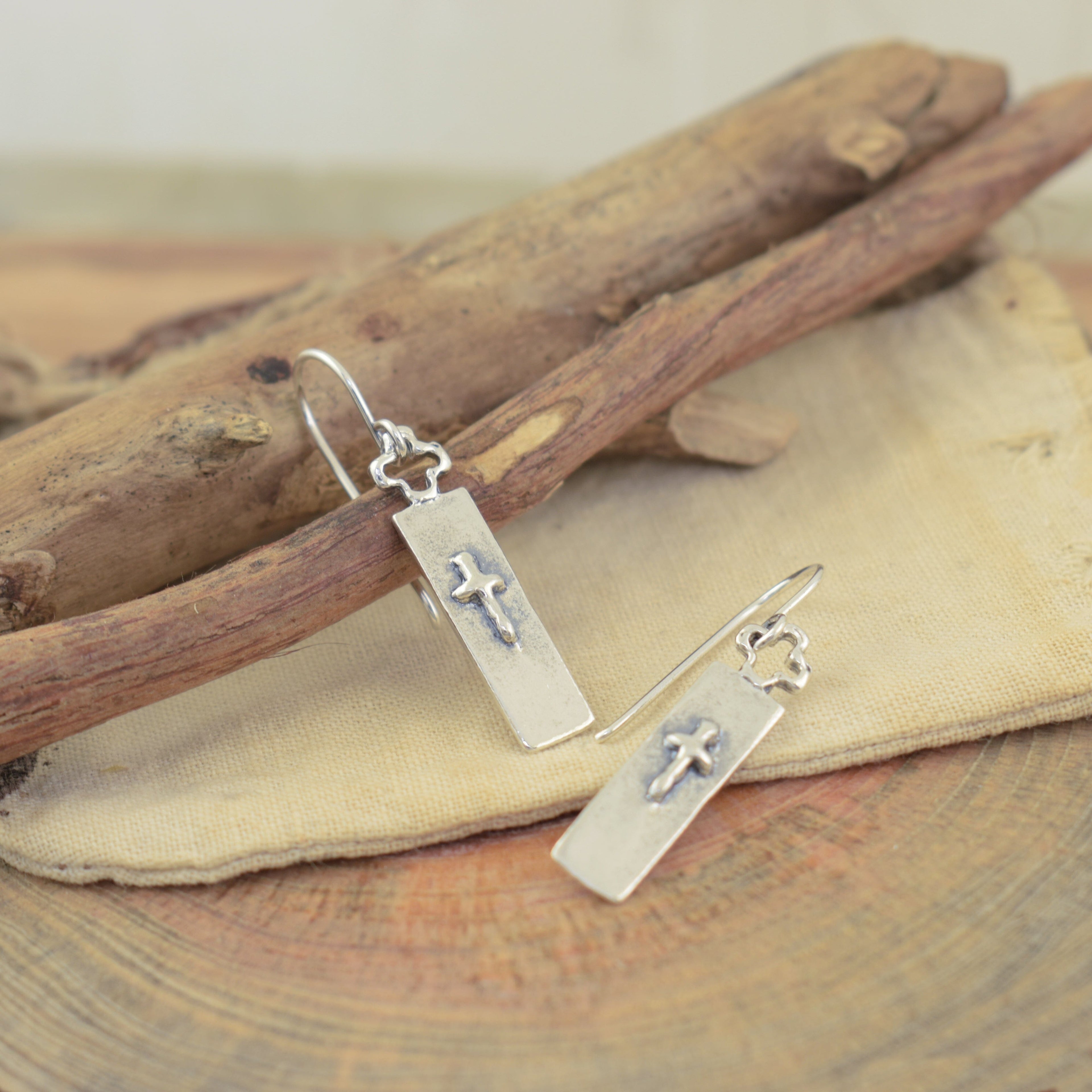 Cross Bar Earrings