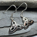 Dainty Trinity Knot Earrings
