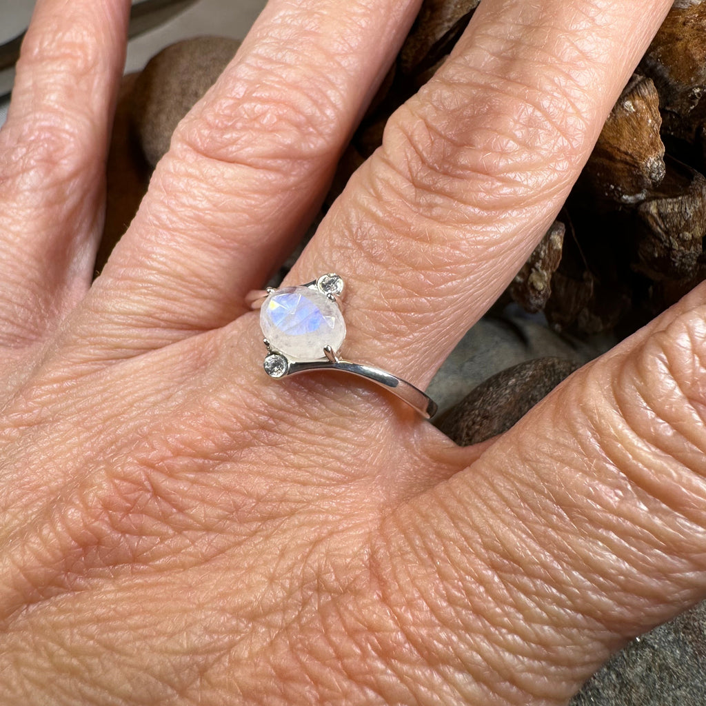Lysandra Moonstone Ring