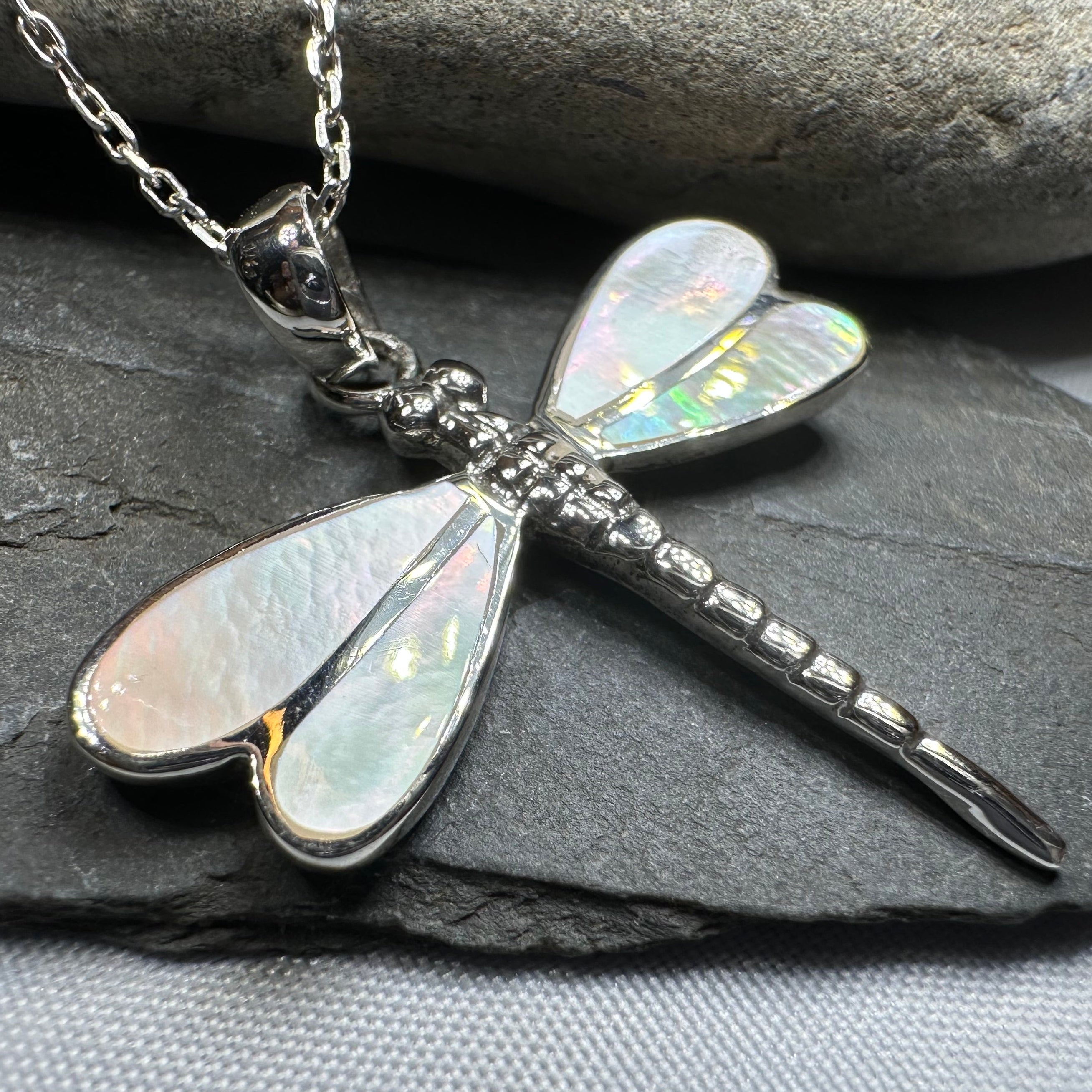 Shimmering Dragonfly Necklace