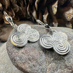 Artisan Newgrange Triple Spiral Earrings