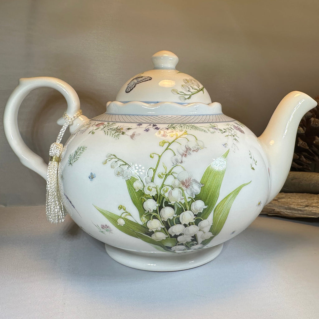 Lily of the Valley Fine China Teapot