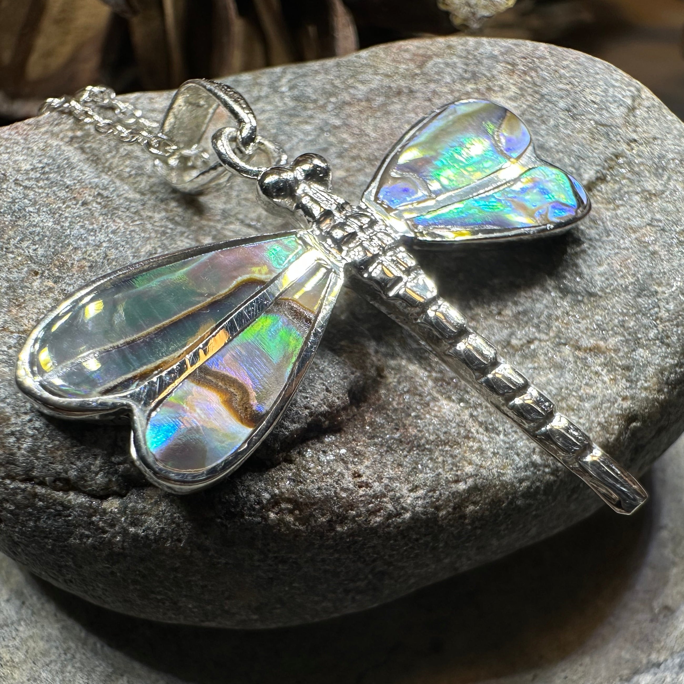 Shimmering Dragonfly Necklace