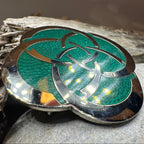 Enamel Dara Celtic Brooch