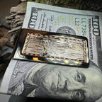 Golfer Copper Money Clip