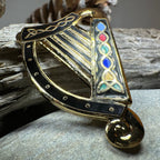 Celtic Harp Brooch