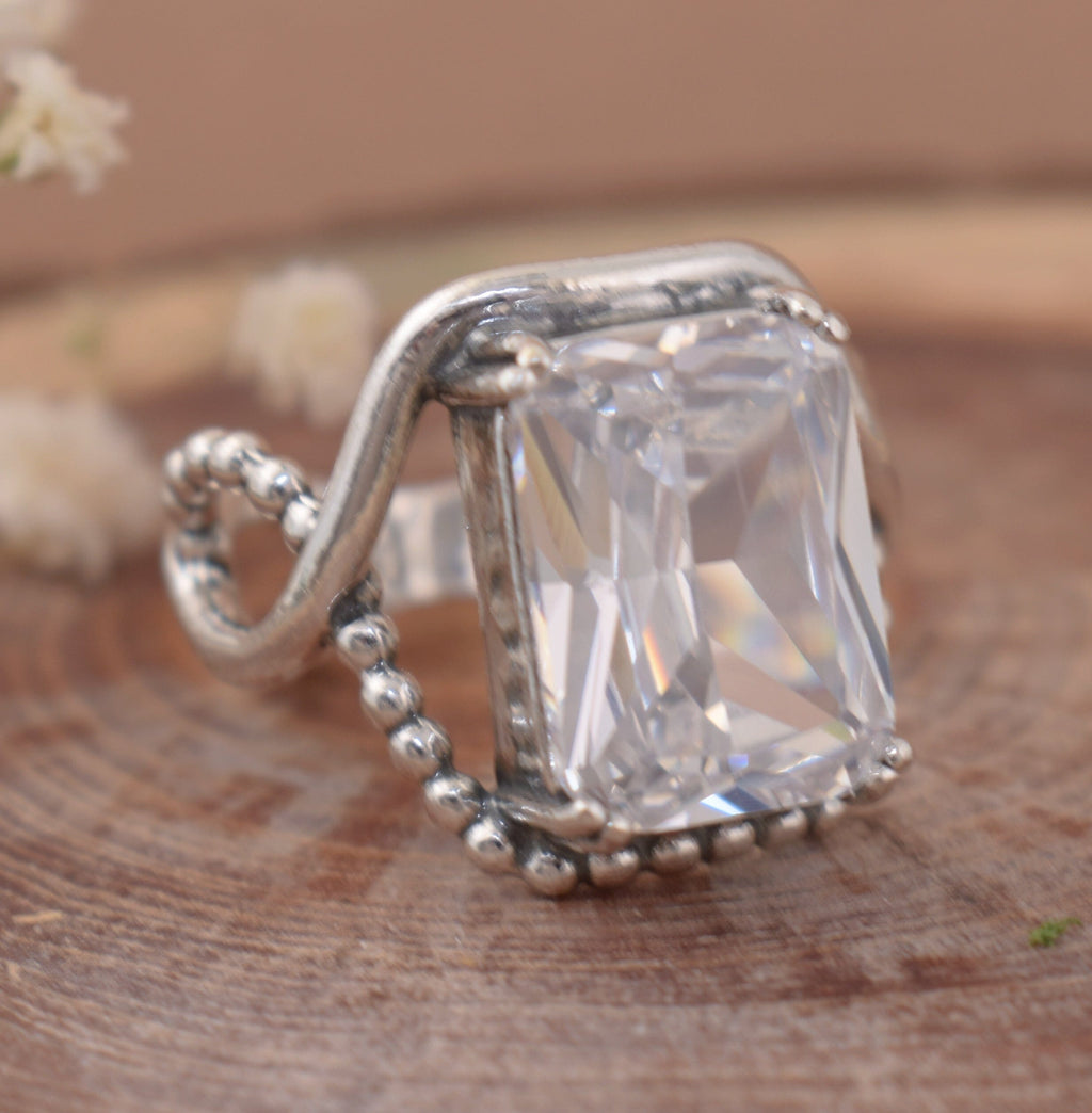 Clear Cut Ring