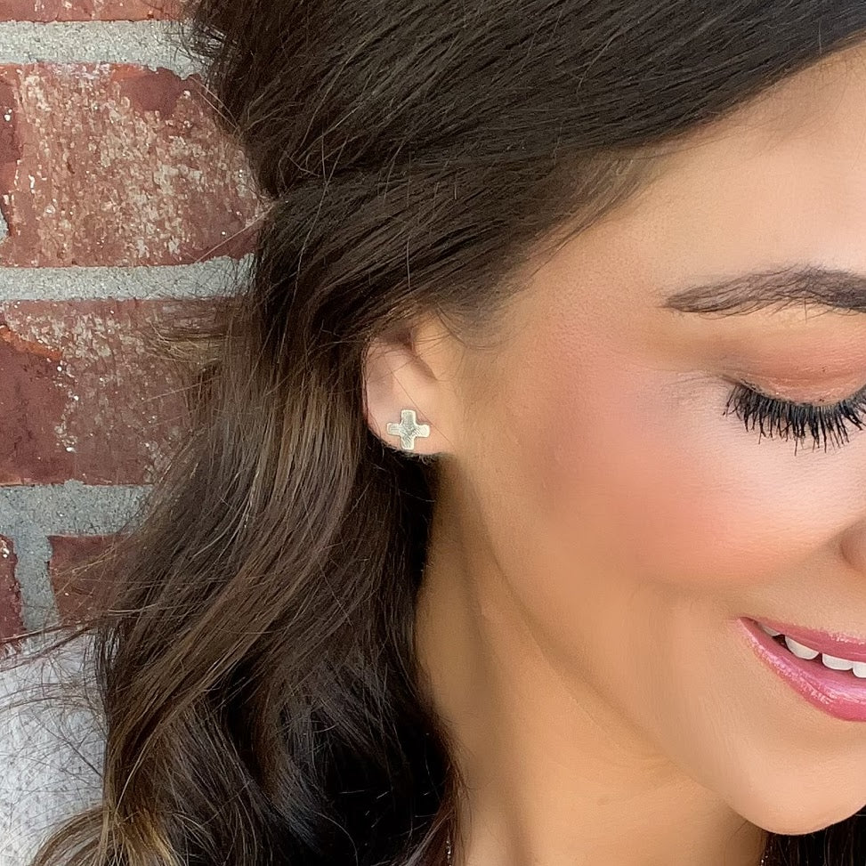 Dainty Cross Earrings