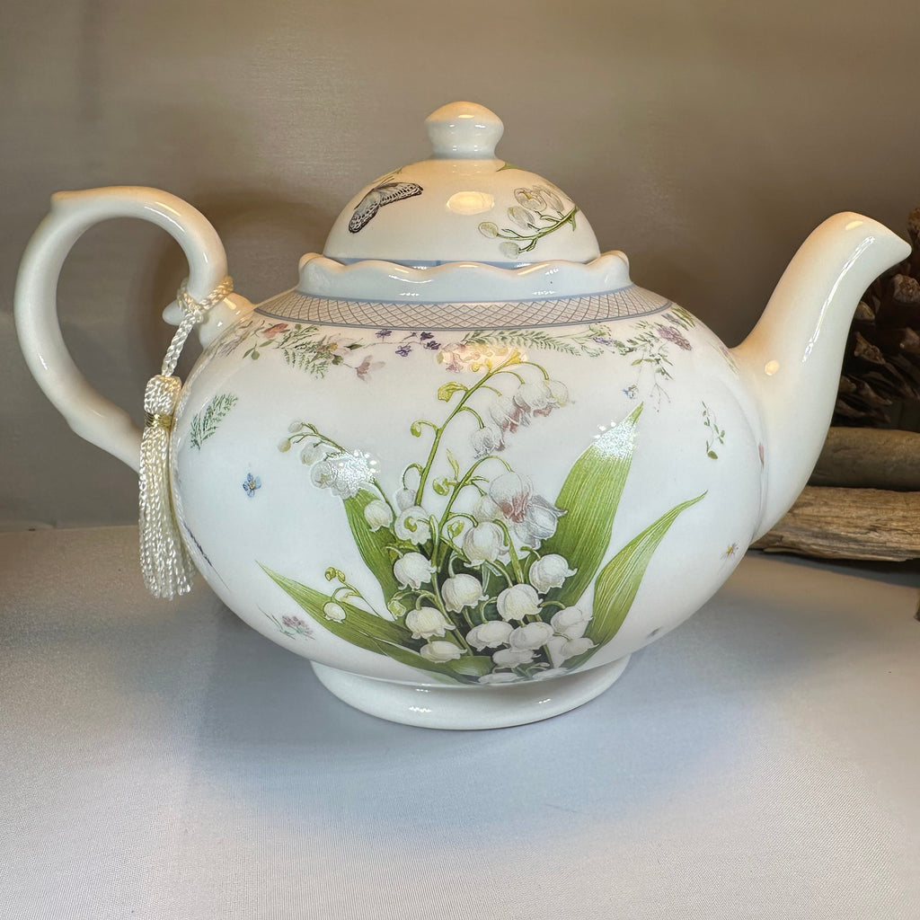 Lily of the Valley Fine China Teapot