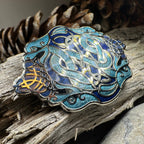 Celtic Dragon Enamel Brooch