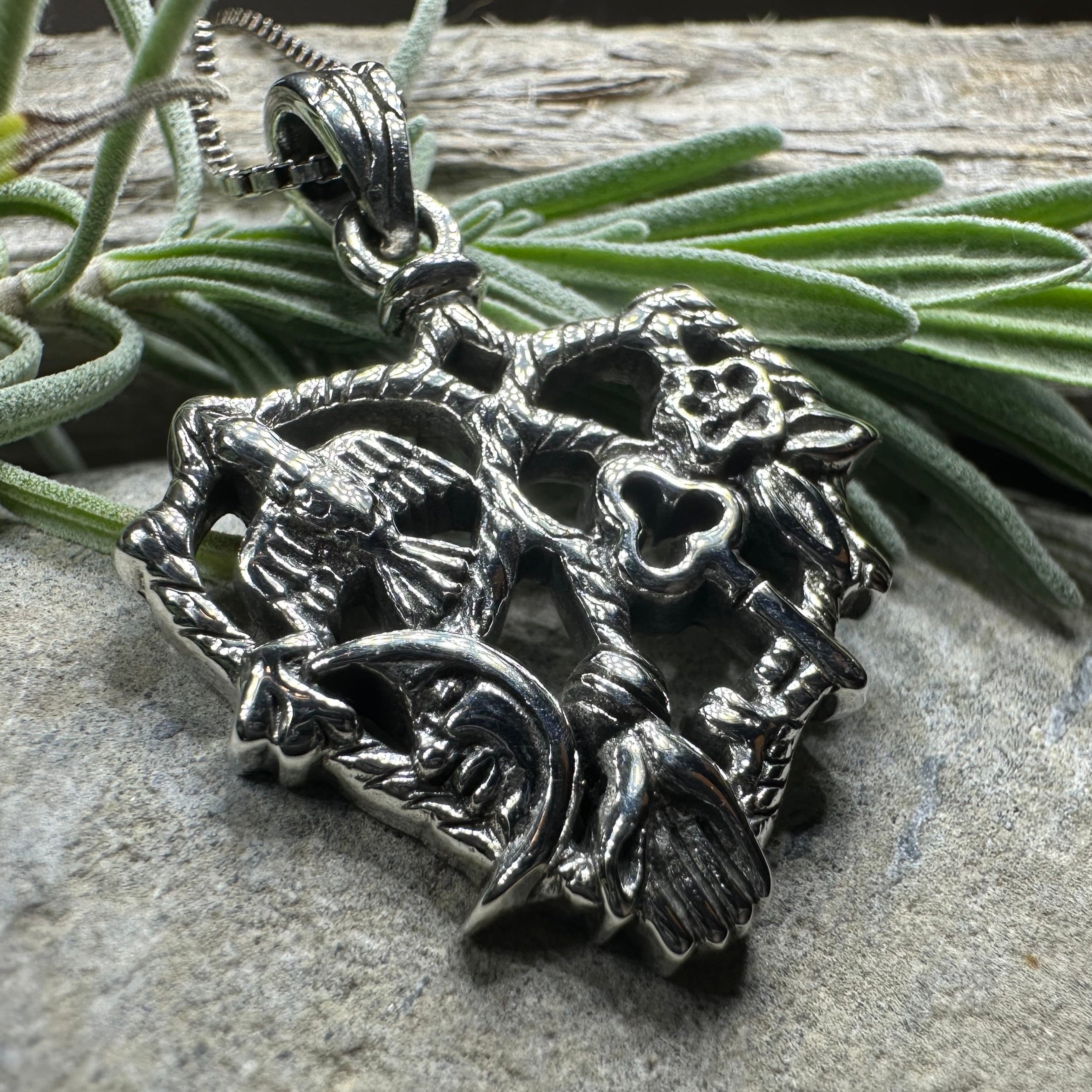 Heart Italian Cimaruta Pendant