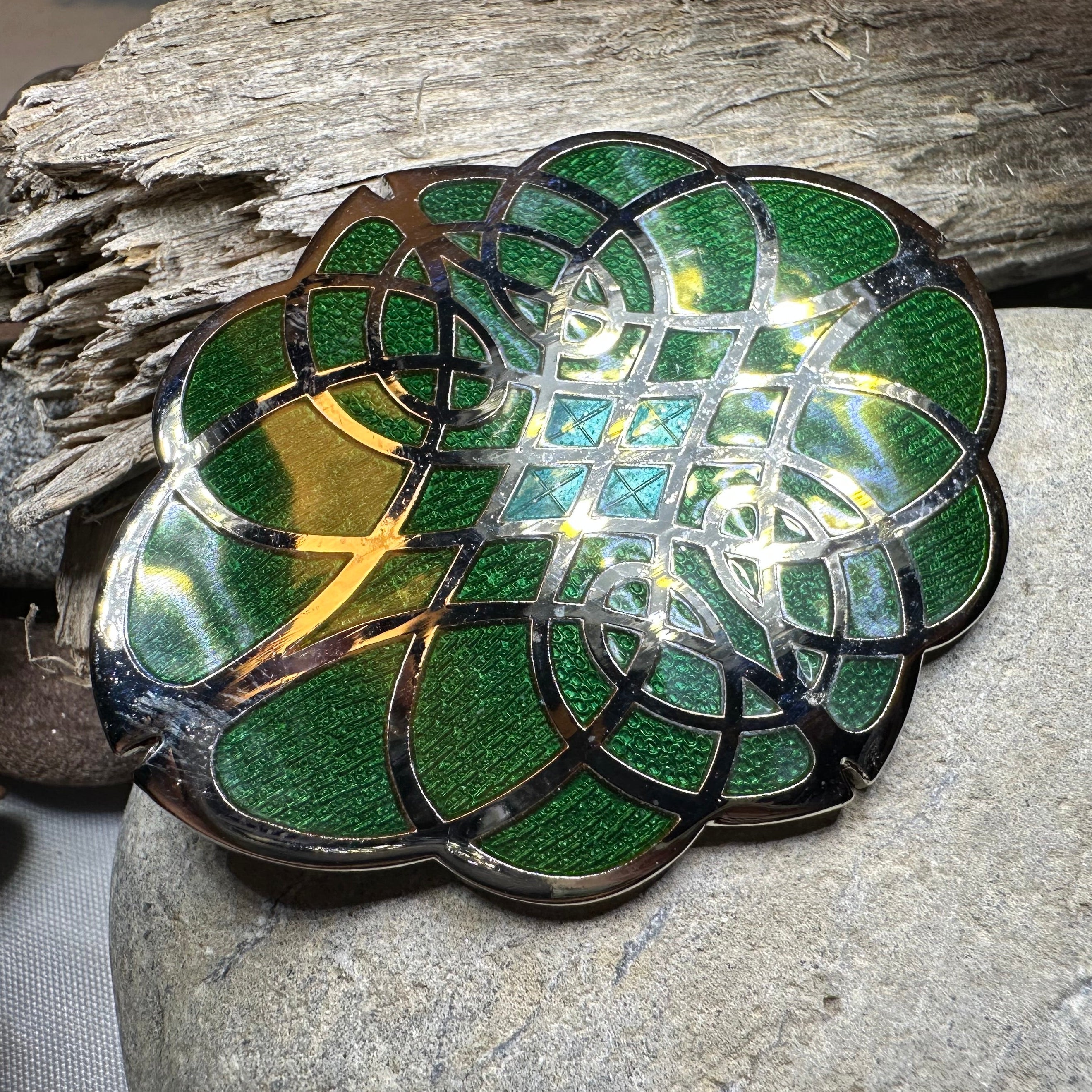 Rhianna Celtic Enamel Brooch